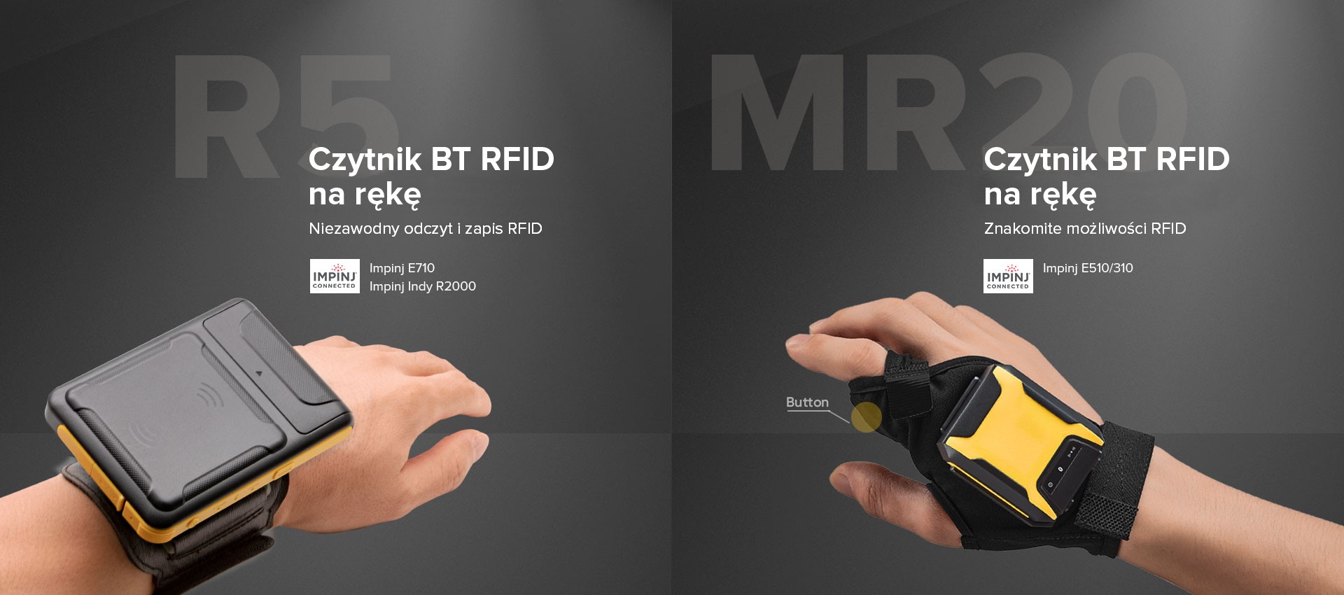 Chainway MR20 i R5 Czytniki RFID na rękę - Pewność odczytu i zapisu RFID UHF